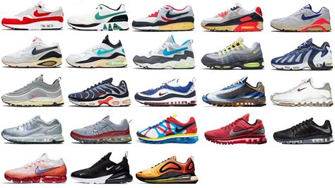 nike air max models list